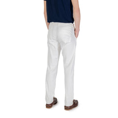 Borghese White Cotton Skinny Hose