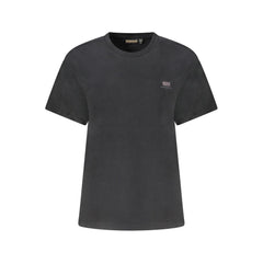 Napapijri Schwarzes Baumwoll-T-Shirt für Damen