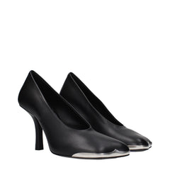Burberry Pumps aus schwarzem Leder mit hohem Absatz