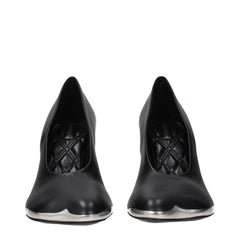 Burberry Pumps aus schwarzem Leder mit hohem Absatz