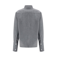 The Latest Gray Wool Oves Aries Shirt