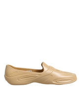 Dolce & Gabbana Beige Gummi-Slides Low-Top-Sneakers Schuhe