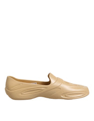 Dolce & Gabbana Beige Gummi-Slides Low-Top-Sneakers Schuhe