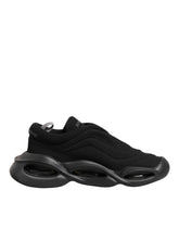Dolce & Gabbana Schwarze Schnür-Wave Low Top Herren-Sneaker