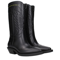 Christian Dior Black Cotton Boots