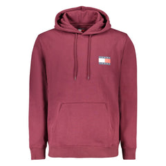 Tommy Hilfiger Rotes Herren-Sweatshirt aus Baumwolle mit Kapuze
