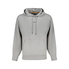 Hugo Boss Gray Cotton Men Sweater