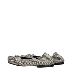 Jacquemus Beigefarbene Ballerinas aus Leder