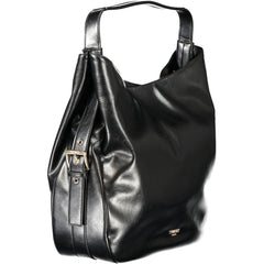 Twinset schwarze Polyurethan-Hobo-Bag für Damen