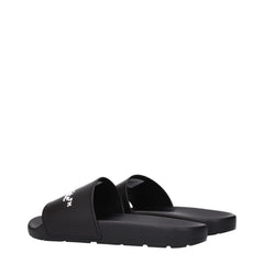 Off-White Hausschuhe aus schwarzer Baumwolle