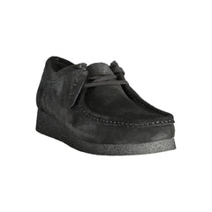 Clarks Black Leather Men Sneaker
