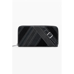 Desigual Nero Polyurethan Damen Portemonnaie