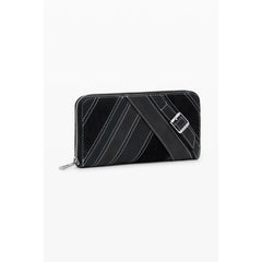 Desigual Nero Polyurethan Damen Portemonnaie