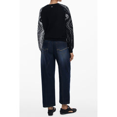 Desigual Schwarzer Damenpullover aus Polyester