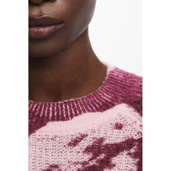 Desigual Pink Wool Women Sweater