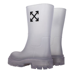 Off-White Transparent Pvc Ankle Boots