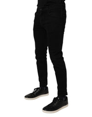 Dolce & Gabbana Schwarze Skinny-Jeans aus Baumwollstretch für Herren