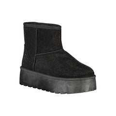 Laura Biagiotti Black Polyester Women Boot