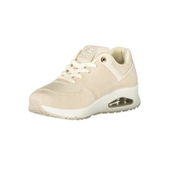 Laura Biagiotti Beige Polyurethan Damen Sneaker