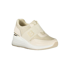 Laura Biagiotti Beige Polyurethan Damen Sneaker