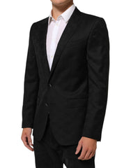 Dolce & Gabbana Schwarzes MARTINI Sakko mit 2 Knöpfen