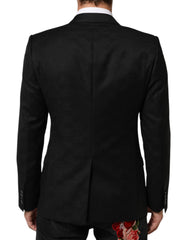 Dolce & Gabbana Schwarzes MARTINI Sakko mit 2 Knöpfen