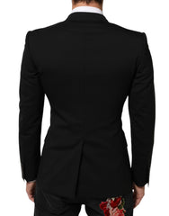 Dolce & Gabbana Schwarze SICILIA Zweireiher Sakko Blazer