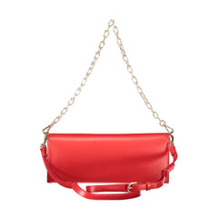 Mario Valentino Rosso Polyurethane Women's Shoulder Bag