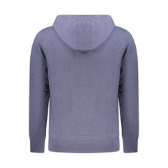 Accademia Militare Blue Recycled Cotton Men's Hooded Sweatshirt
