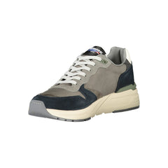 Blauer Grigio Polyurethan-Sneaker für Herren