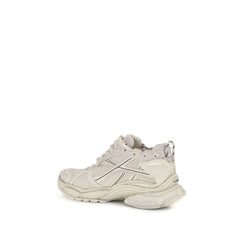 Balenciaga Beige Calf Leather Bos Taurus Athletic Sneakers