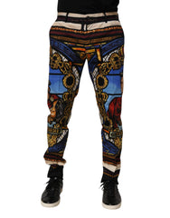 Dolce & Gabbana Multicolor Julia Cäsar Print Tapered Pants