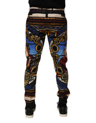 Dolce & Gabbana Multicolor Julia Cäsar Print Tapered Pants