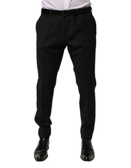Dolce & Gabbana Schwarze Anzughose aus Wolle für Herren
