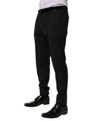 Dolce & Gabbana Schwarze Anzughose aus Wolle für Herren
