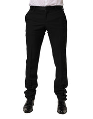 Dolce & Gabbana Schwarze Anzughose aus Wolle für Herren