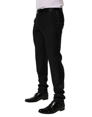 Dolce & Gabbana Schwarze Anzughose aus Wolle für Herren