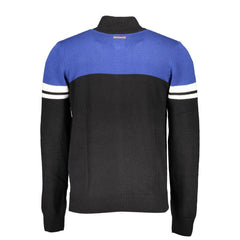 Gianmarco Venturi Black Cotton Men Cardigan