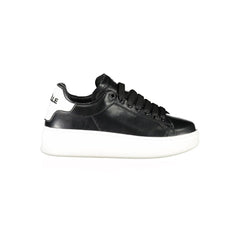 Gaelle Paris Damen Sneaker aus schwarzem Polyurethan