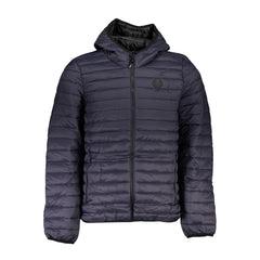 Gianmarco Venturi Blaue Polyamid Herrenjacke