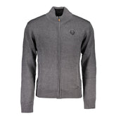Gianmarco Venturi Grigio Cotton Men Cardigan