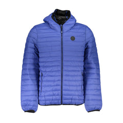 Gianmarco Venturi Blaue Polyamid Herrenjacke