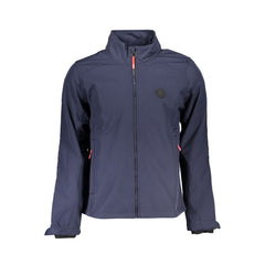 Gianmarco Venturi Blaue Polyester Herrenjacke