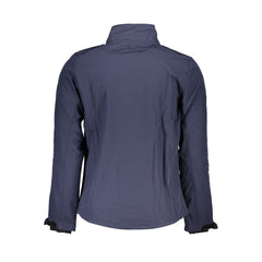 Gianmarco Venturi Blaue Polyester Herrenjacke