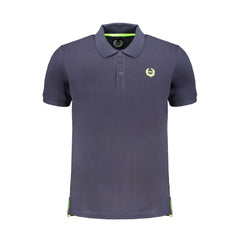 Gianmarco Venturi Blaues Poloshirt für Herren aus Baumwolle