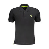 Gianmarco Venturi Black Cotton Polo Shirt