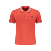 Gianmarco Venturi Red Cotton Polo Shirt
