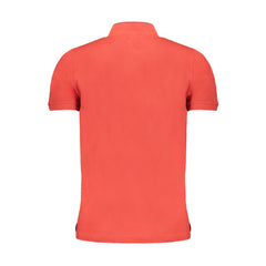 Gianmarco Venturi Red Cotton Polo Shirt
