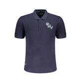 Gianmarco Venturi Blue Cotton Polo Shirt