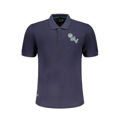 Gianmarco Venturi Blu Herren Polo aus Baumwolle